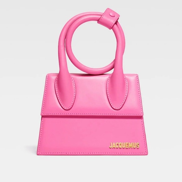 Jacquemus La Chiquita Noued Leather Logo Top Handle Bag